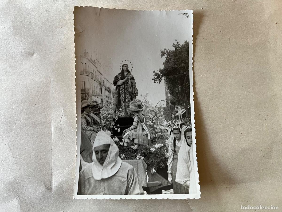 Fotograf&iacute;a antigua: FOTO A&Ntilde;OS 50 PROCESI&Oacute;N DE LA INMACULADA EN SEVILLA - LA ACOMPA&Ntilde;AN LOS SEISES