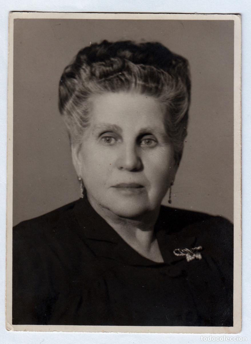 Fotograf&iacute;a antigua: Bella se&ntilde;ora. Foto Goya, Madrid. A&ntilde;os 40. pc