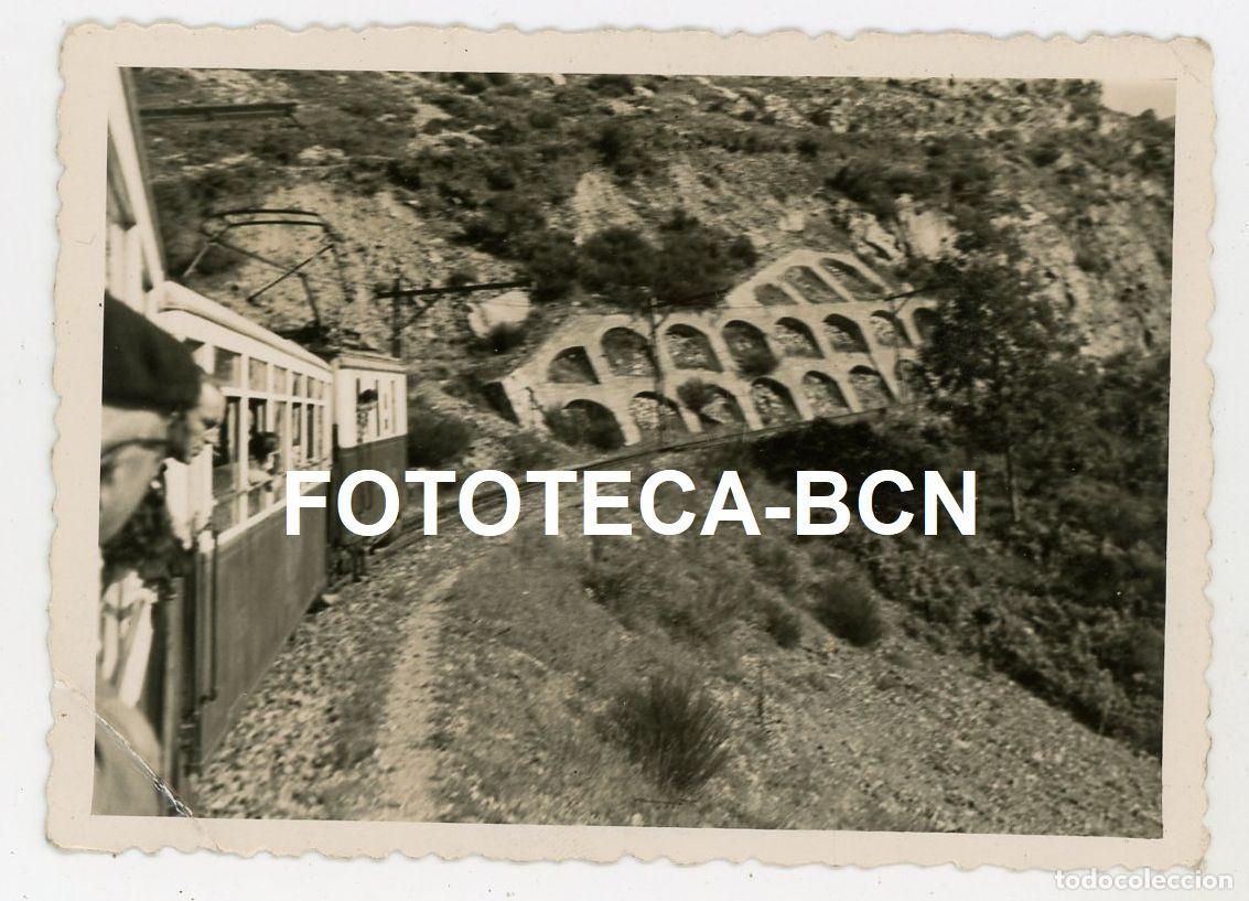 Fotograf&iacute;a antigua: FOTO ORIGINAL TREN CREMALLERA NURIA A&Ntilde;OS 50