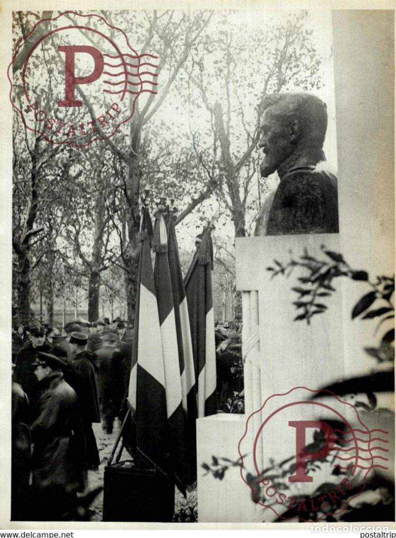 Fotografia antiga: INAUGURATION DU MONUMENT DU GENERAL FERRIE 18*13CM Photo Meurisse Paris France collectionmeurisse