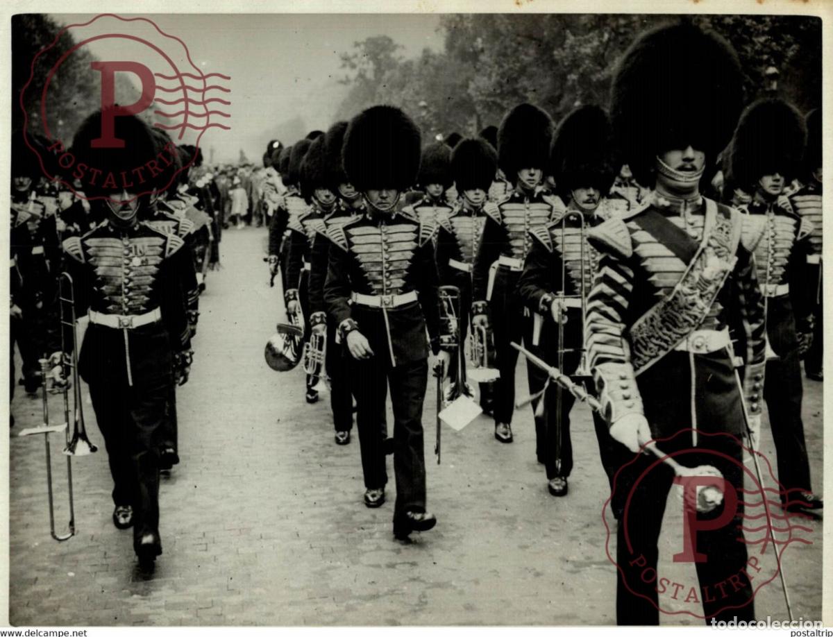 Fotografia antiga: MUSIQUES,LES HORSE-GUARDS 18*13CM Photo Meurisse Paris France collectionmeurisse