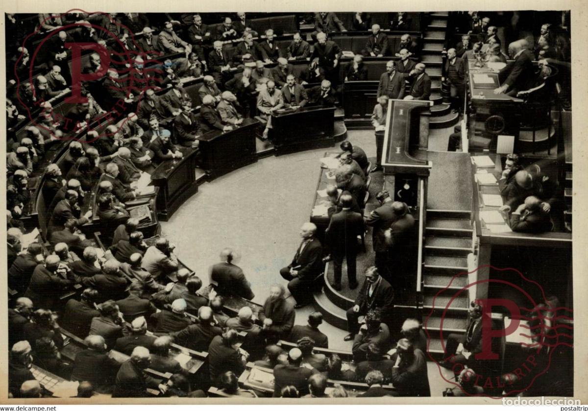 Fotografia antica: LE PRESIDENT BOUISSON ET LE BANC DES MINISTRES 18*13CM Photo Meurisse Paris France collectionmeuri