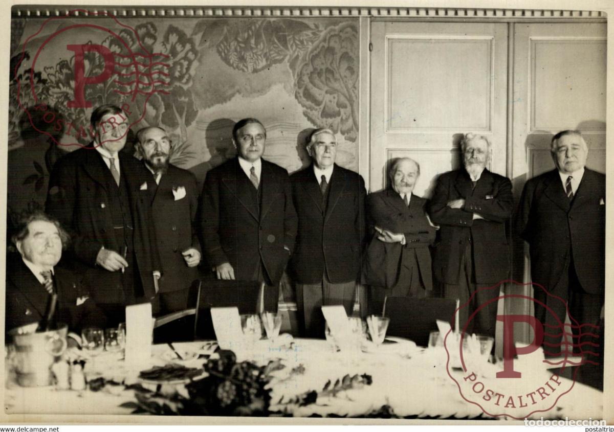 Fotografia antica: MEMBRES DE L ACADEMIE ET PREFET DE LA SEINE 18*13CM Photo Meurisse Paris France collectionmeuriss