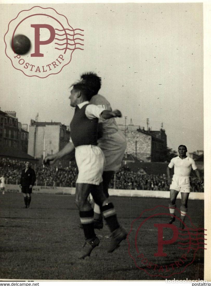 Fotograf&iacute;a antigua: FOOTBALL STADE DE PARIS RED STAR ET LE MARSEILLE 18*13CM Photo Meurisse Paris collectionmeurisse