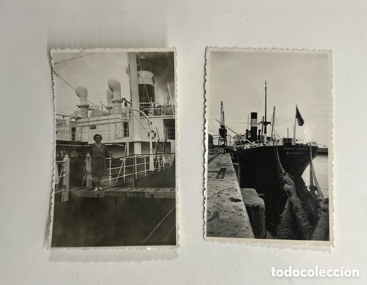 Fotograf&iacute;a antigua: VAPOR MIRAFLORES, de la Naviera Vascongada (2)fotograf&iacute;as, un barco con mucha historia&hellip;