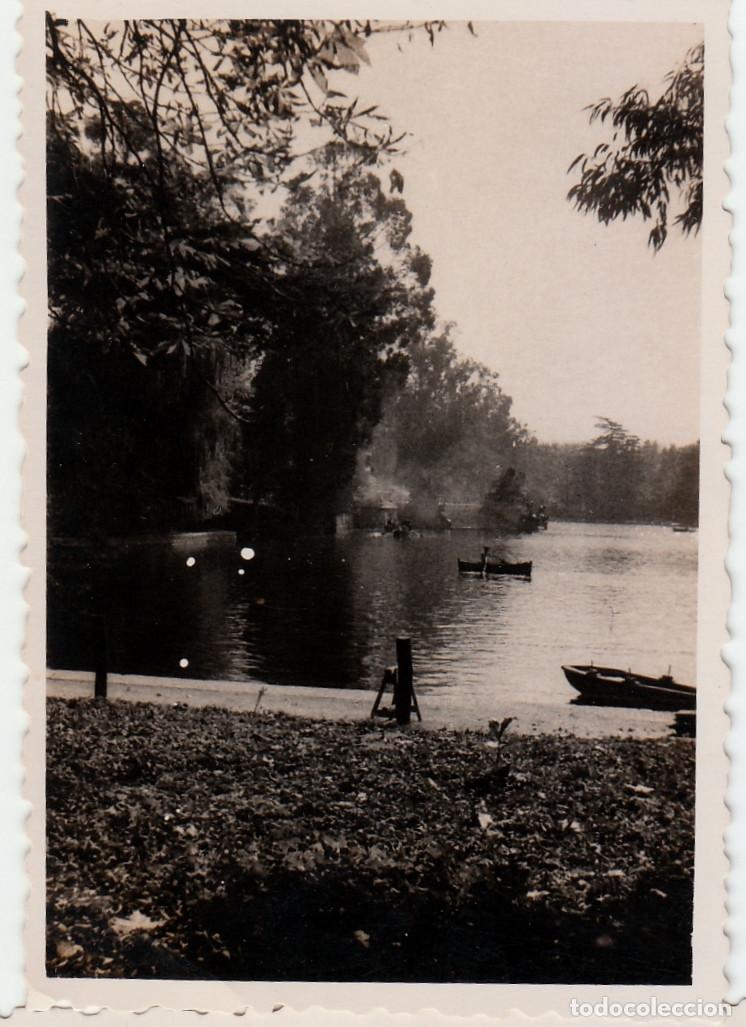 Fotograf&iacute;a antigua: Bonita foto. Laguna, lago M&aacute;laga?. A&ntilde;os 40. pc