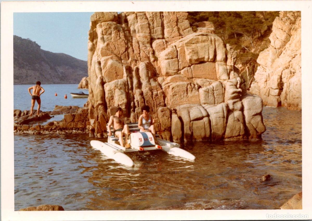 Fotograf&iacute;a antigua: Aiguablava (Begur-Girona) - Illot - Juny 1971 -Fotograf&iacute;a Color - A&ntilde;os 70 - 126x89mm -Pat&iacute;n de playa