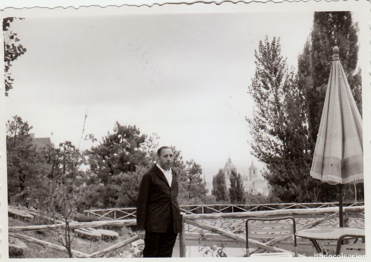 Fotograf&iacute;a antigua: 2 fotos. Vista desde la sierra. San Lorenzo del Escorial, Madrid. A&ntilde;os 50. pc
