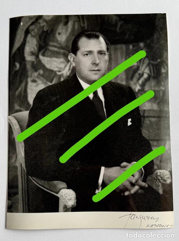 Fotograf&iacute;a antigua: Fotografia de Don Juan de Borb&oacute;n y Battenberg Conde de Barcelona 24x18 cm