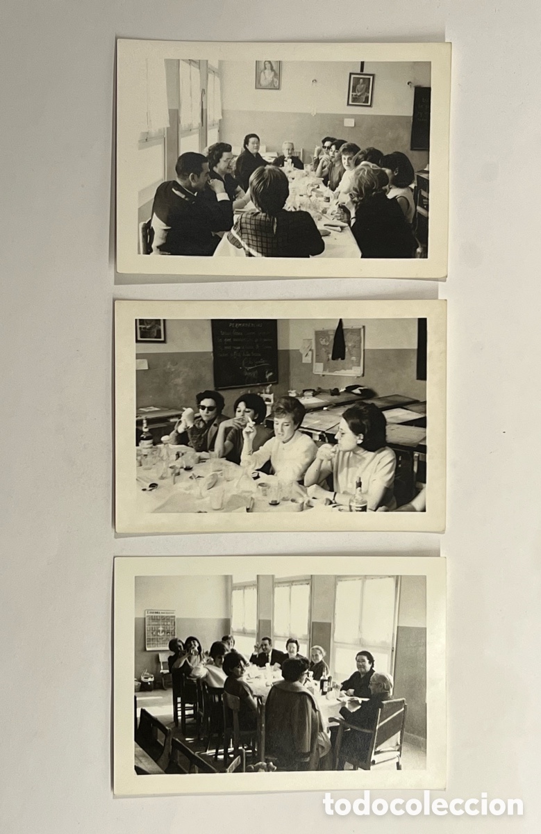 Fotograf&iacute;a antigua: ALTURA, Castell&oacute;n (3) fotograf&iacute;as.. dos generaciones de Maestras&hellip; (h.1960?) Med&iacute;das: 7,5 x 11 cm