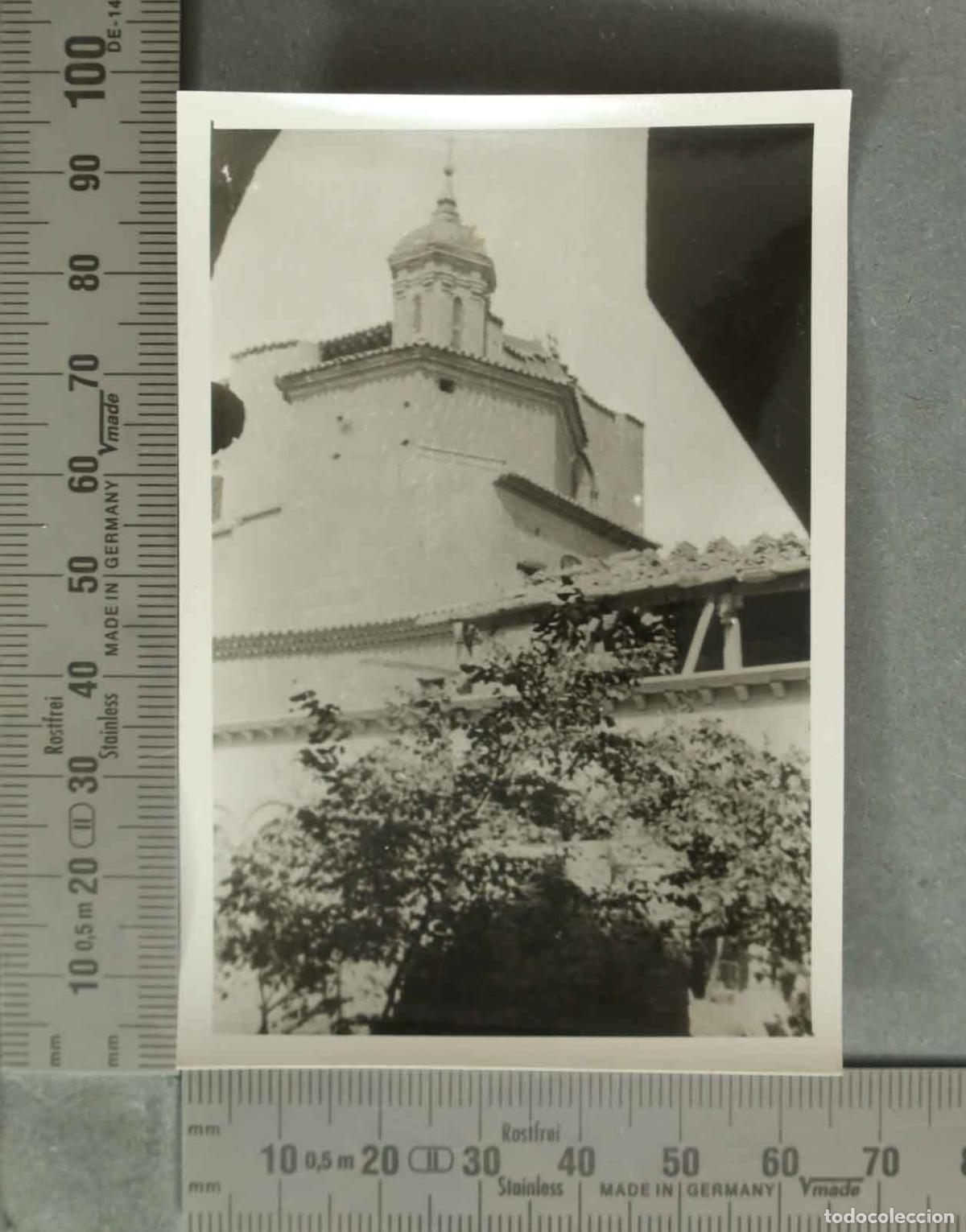 Fotograf&iacute;a antigua: FOTOGRAFIA. VISTA CUBIERTA IGLESIA A IDENTIFICAR. HACIA 1950