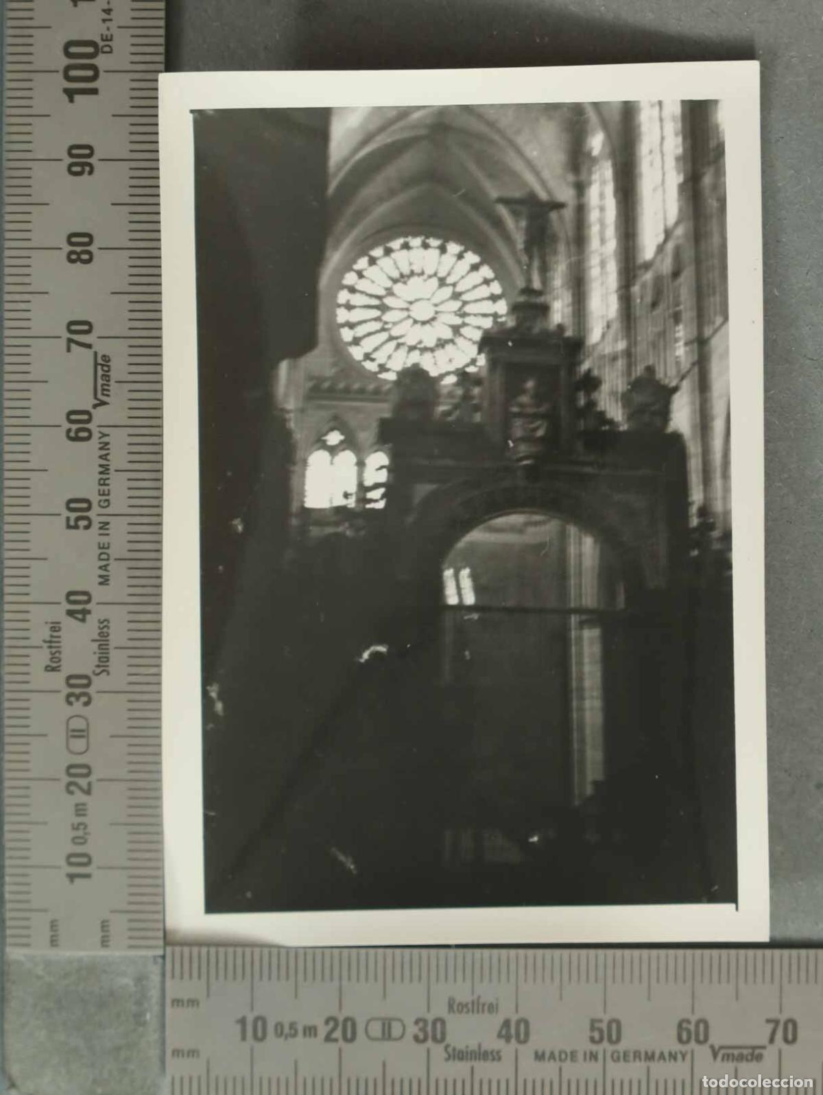 Fotografia antiga: FOTOGRAFIA. INTERIOR CATEDRAL A IDENTIFICAR