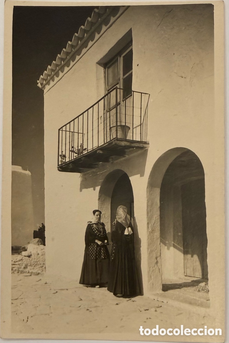 Fotograf&iacute;a antigua: Ibiza casa t&iacute;pica Fotograf&iacute;a tipo postal
