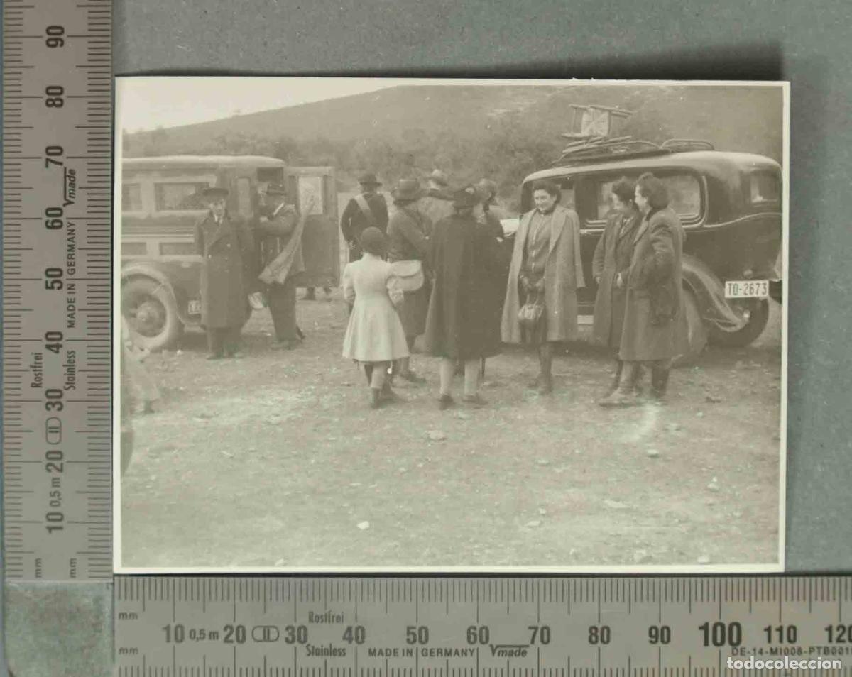 Fotograf&iacute;a antigua: FOTOGRAFIA. CONVOY EN CLAVERIA HACIA 194O