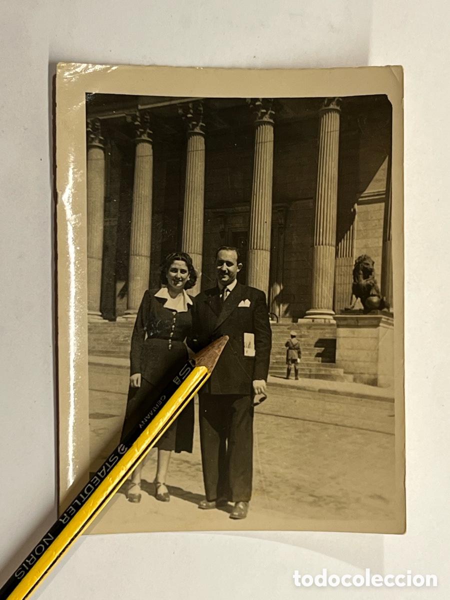 Fotograf&iacute;a antigua: MADRID. Palacio de las Cortes. Carrera San Jer&oacute;nimo.., Jueves Santo de 1949