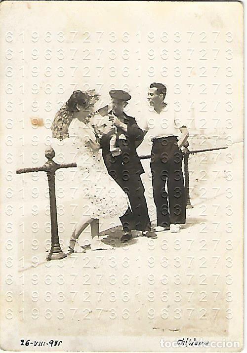 Alte Fotografie: 1935 CHIPIONA EL FARO AL FONDO A LA DERECHA FOTOGRAFIA MUY ANTIGUA 9X6 M18