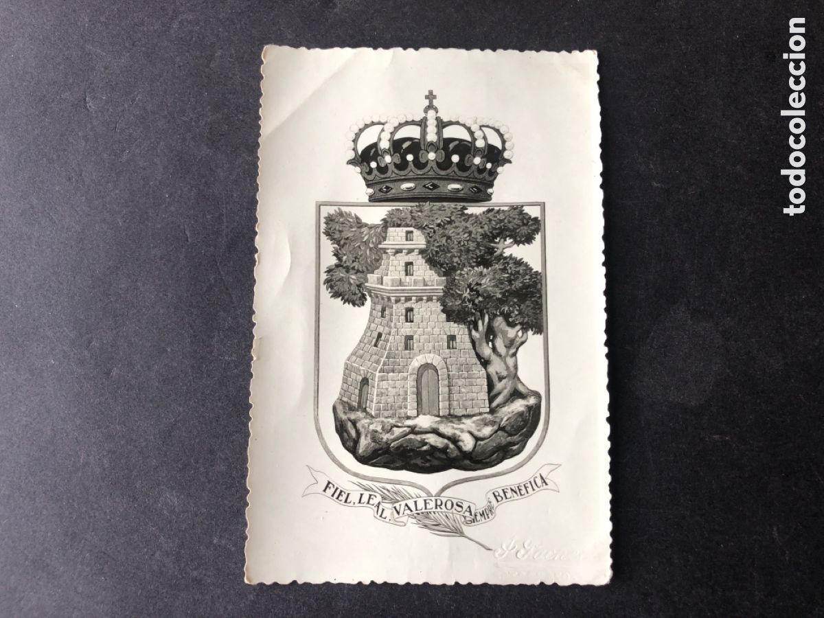 Fotografia antiga: Antigua foto escudo de VIGO PACHECO