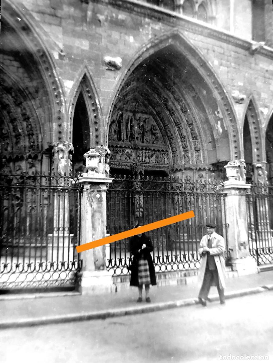 Fotograf&iacute;a antigua: Antiguo negativo de fotograf&iacute;a. Le&oacute;n. A&ntilde;os 40/50
