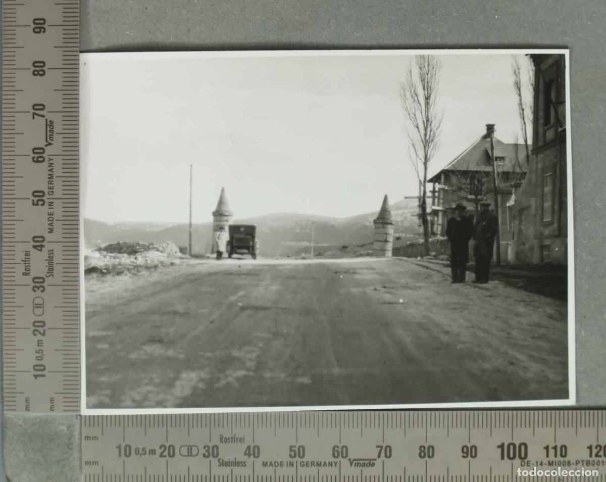 Fotograf&iacute;a antigua: FOTOGRAFIA. CARRETERA DE SAN RAFAEL SEGOVIA HACIA 1940