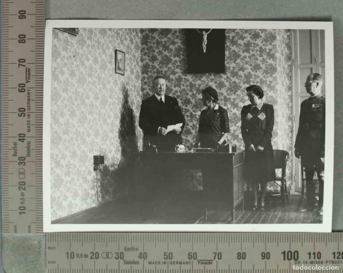 Photographie ancienne: FOTOGRAFIA. ALTA SOCIEDAD CON GOBERNADOR CIVIL DE CACERES Luciano L&oacute;pez Hidalgo HACIA 1940