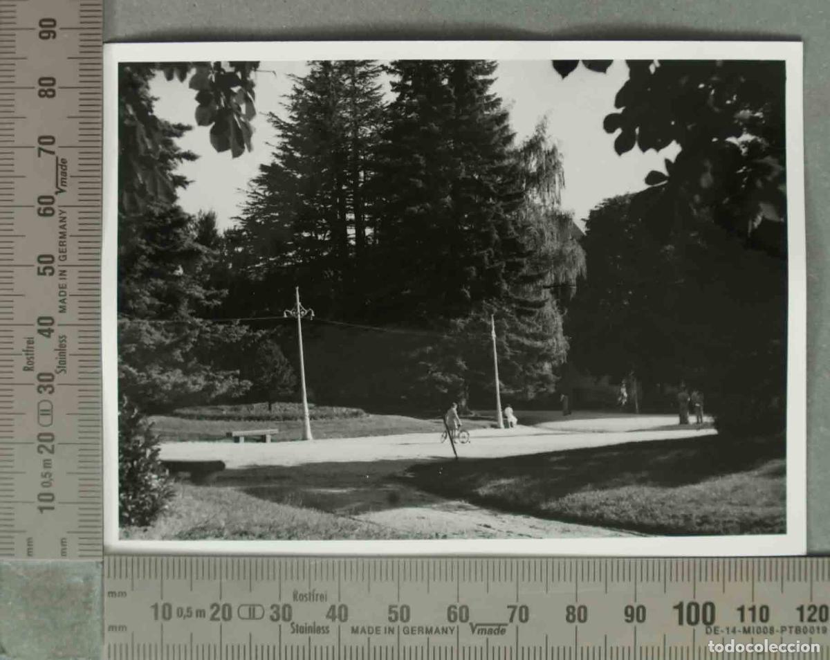Fotografia antiga: FOTOGRAFIA. VISTA JARDIN LA GRANJA HACIA 1940