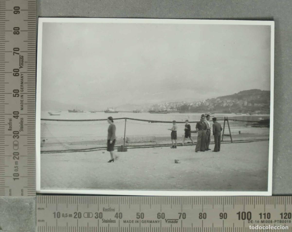 Photographie ancienne: FOTOGRAFIA.VISTA DE VIGO. PESCADORES. HACIA 1940