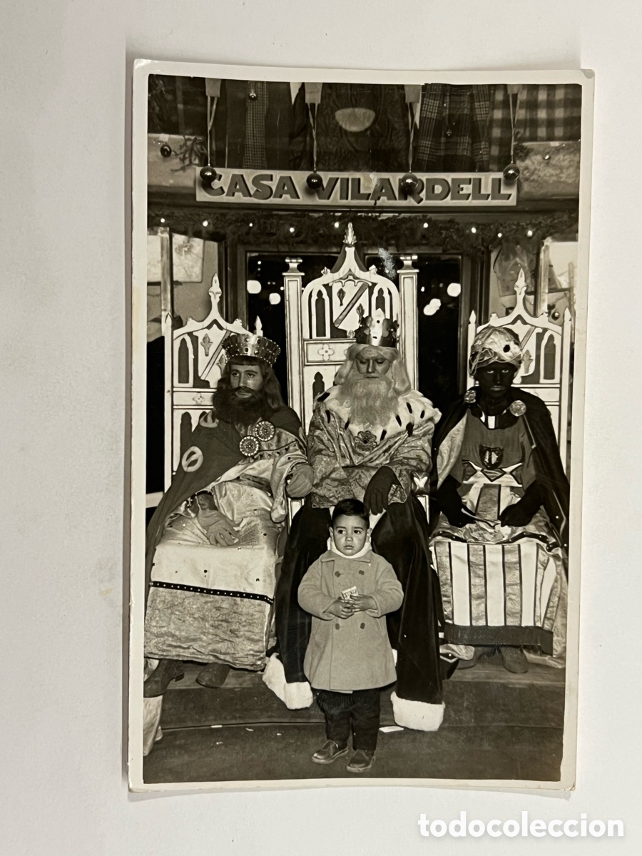 Fotograf&iacute;a antigua: CASA VILARDELL, Barcelona. Fotograf&iacute;a una noche M&aacute;gica con Los Reyes Magos de Oriente.. (h.1950?)