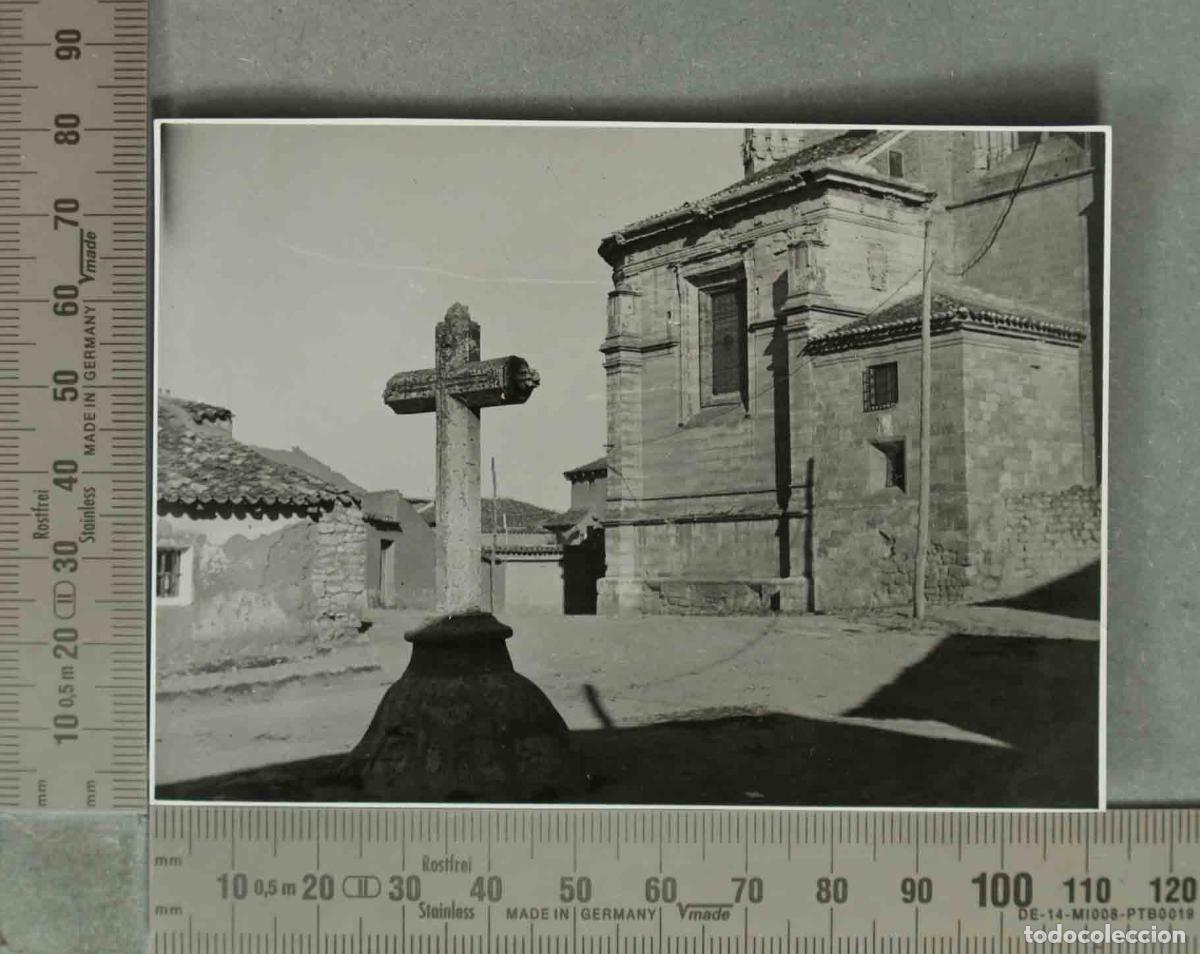 Fotograf&iacute;a antigua: FOTOGRAFIA. VISTA PLAZA MEDINA DE RIOSECO HACIA 1940