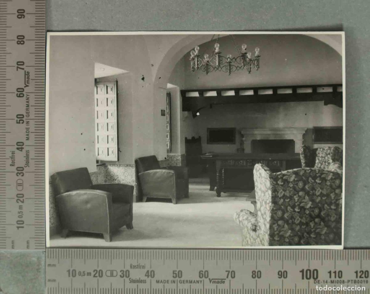 Fotograf&iacute;a antigua: FOTOGRAFIA. INTERIOR CORTIJO. CLAVERIA. HACIA 1940