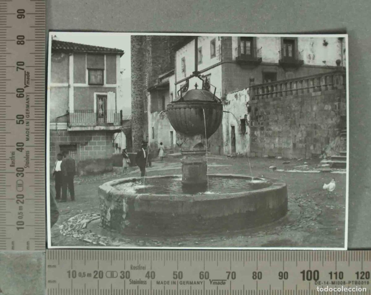 Fotograf&iacute;a antigua: FOTOGRAFIA. PLAZA FUENTE. GUADALUPE. HACIA 1940