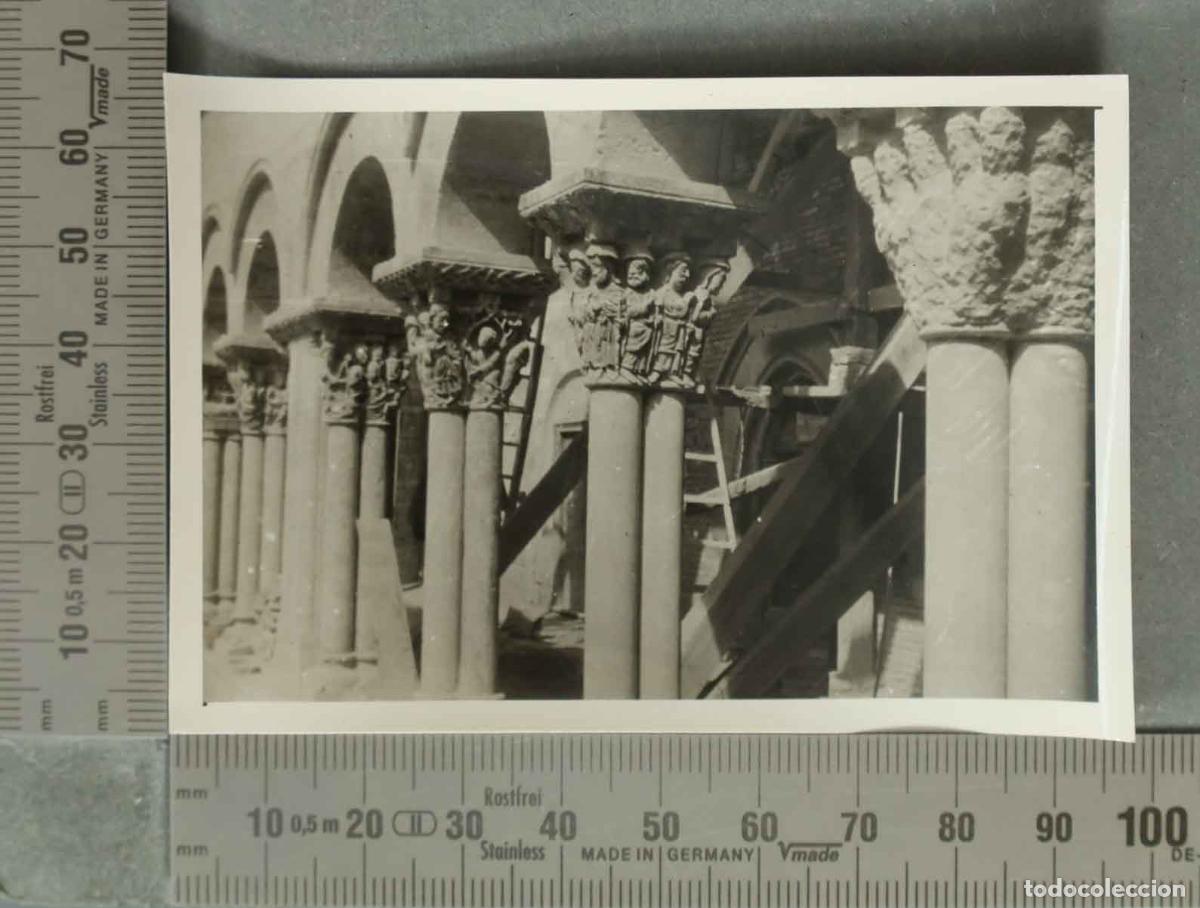 Fotograf&iacute;a antigua: FOTOGRAFIA. Claustro CAPITELES. HACIA 1930