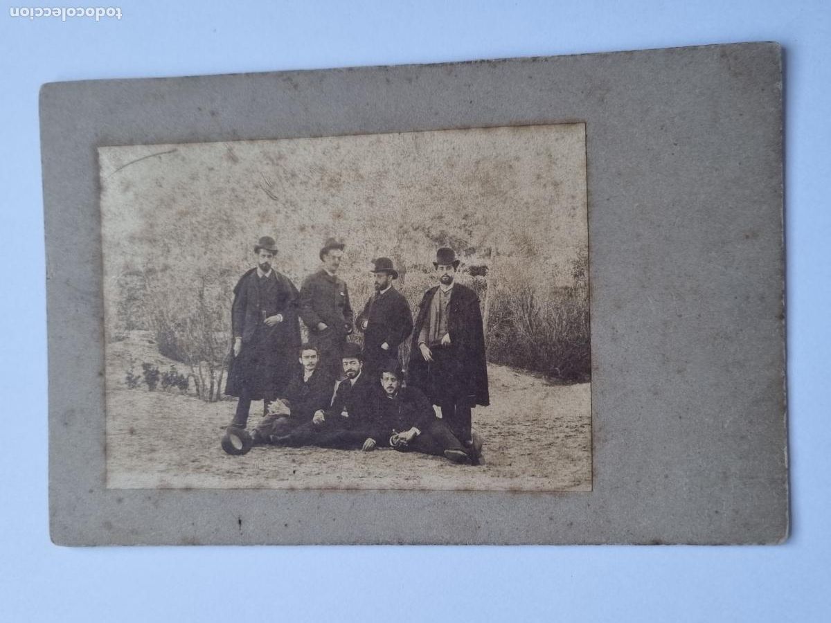 Photographie ancienne: 1862 MADRID ANTIGUA FOTO ESTUDIANTES