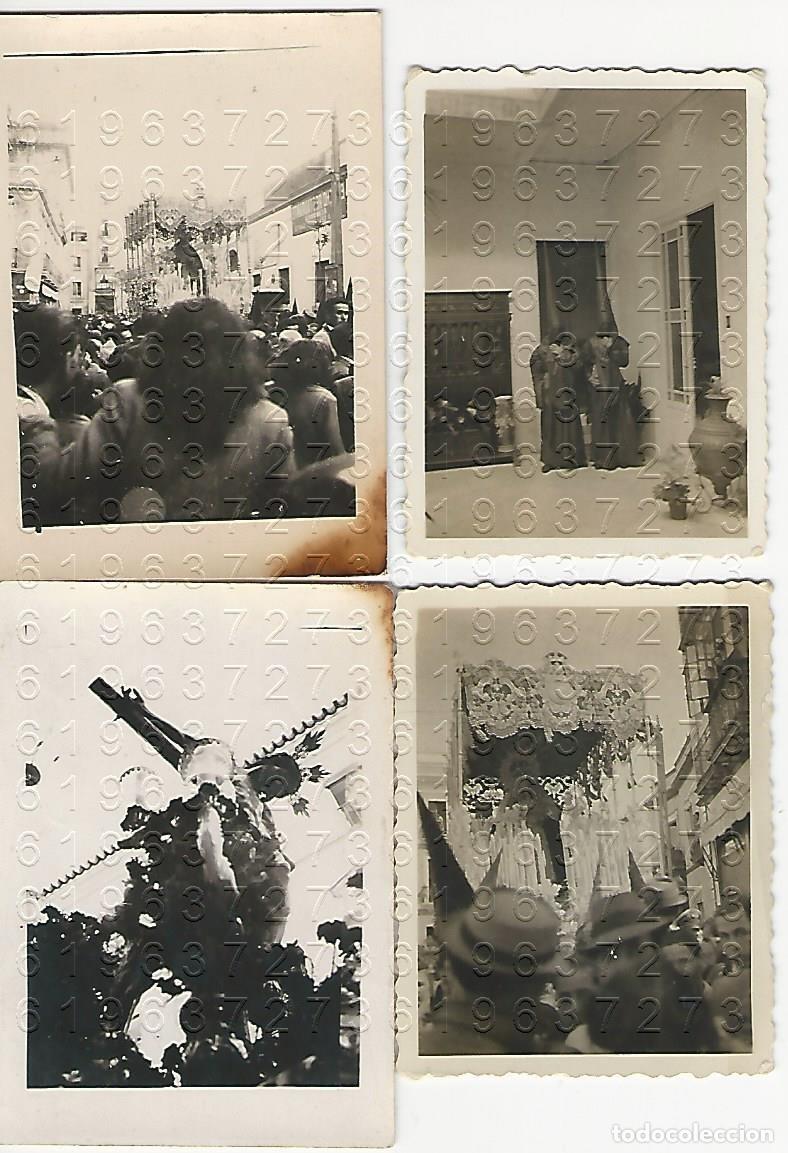 Fotograf&iacute;a antigua: SEVILLA SEMANA SANTA LUCAS BERMUDO FERNANDEZ 4 FOTOGRAFIAS M17