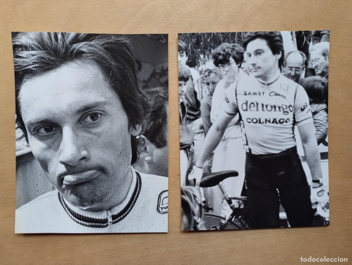Fotograf&iacute;a antigua: Lote de fotograf&iacute;as antiguas del ciclista italiano Giuseppe Saroni. Ciclismo a&ntilde;os '80.