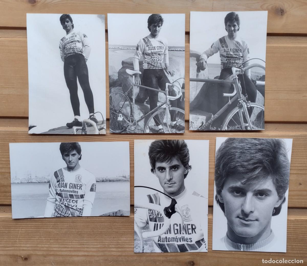 Fotograf&iacute;a antigua: Lote fotograf&iacute;as antiguas del ciclista valenciano Asensio Navarro Tatay con bicicleta Orbea. 1987