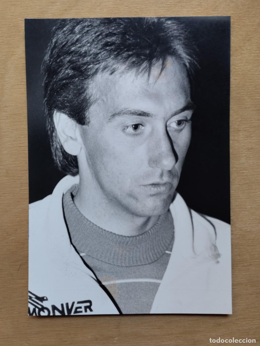 Fotograf&iacute;a antigua: Fotograf&iacute;a antigua del ciclista belga Guido Van Calster . Ciclismo a&ntilde;os 80.