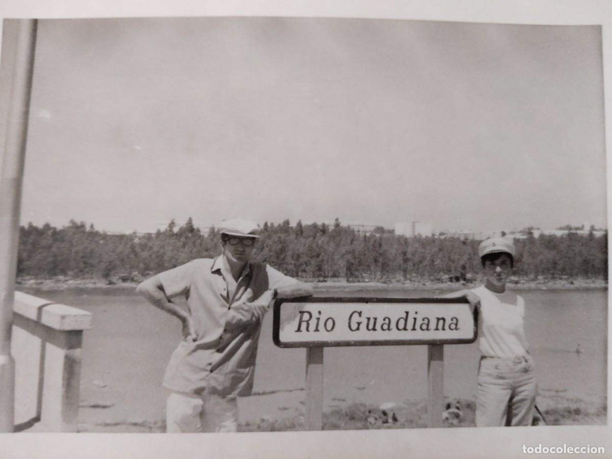 Fotografia antiga: 7 fotograf&iacute;as Playa del Guadiana en Badajoz. A&ntilde;os 60. De Puente de Palmas a Puente Nuevo.