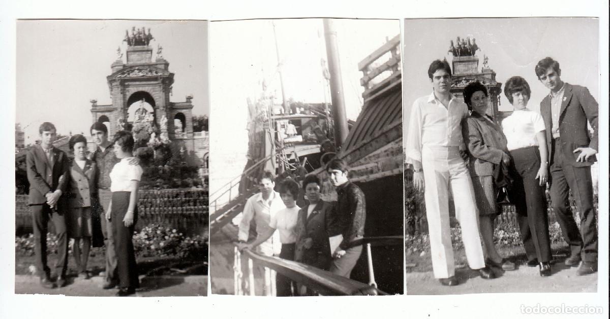 Fotograf&iacute;a antigua: Lote 3 fotos. Amigos en Barcelona. A&ntilde;os 60 pc