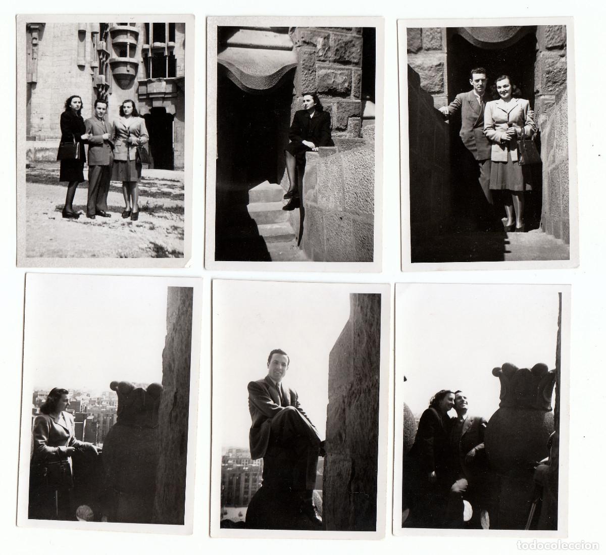 Fotograf&iacute;a antigua: 6 preciosas fotos. Barcelona y Gaud&iacute;. La Pedrera? A&ntilde;os 50 pc
