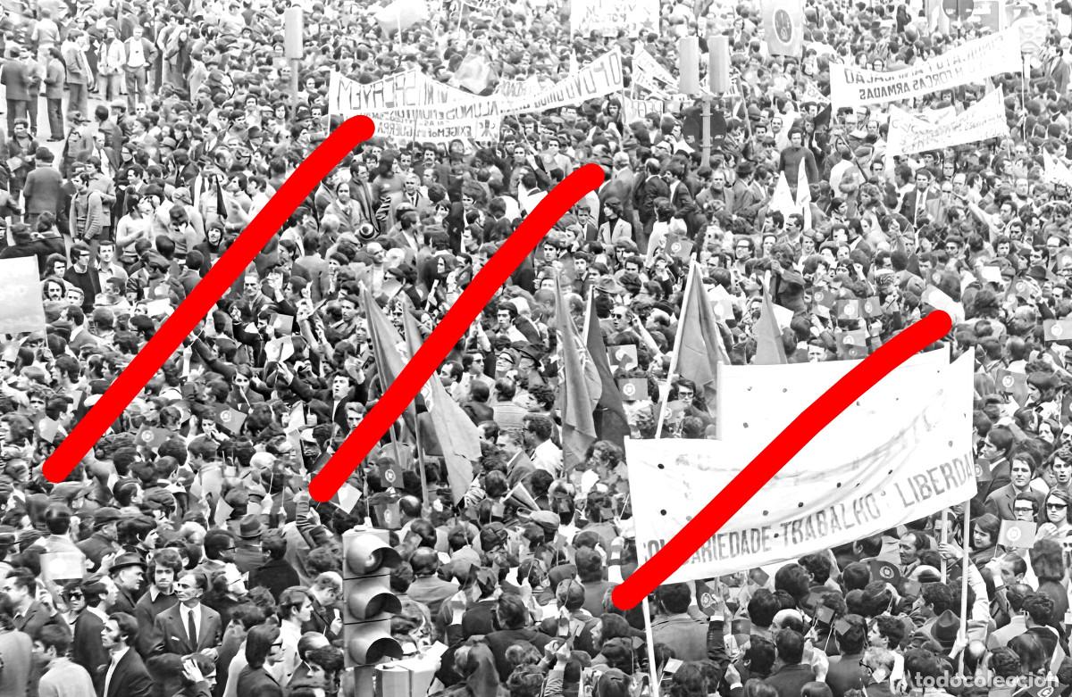 Fotograf&iacute;a antigua: Revoluci&oacute;n de los Claveles Portugal - NEGATIVO DE CELULOIDE - A Revolu&ccedil;&atilde;o dos Cravos