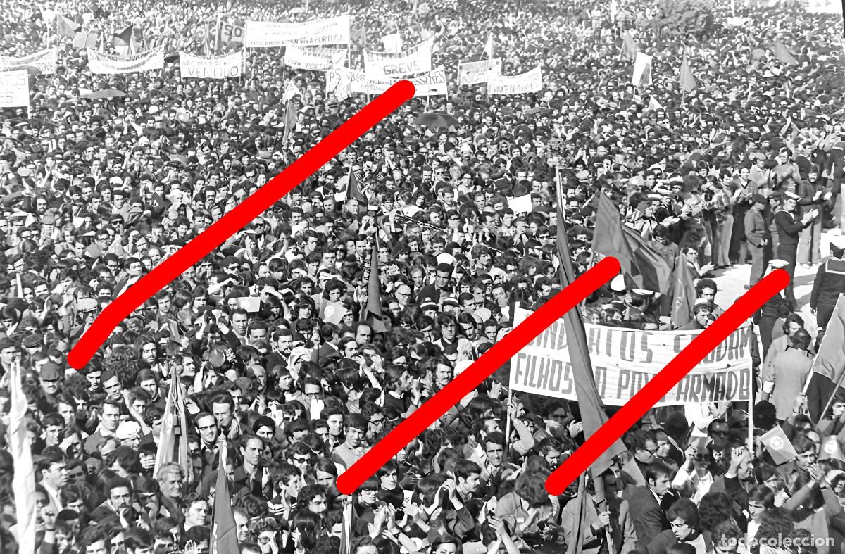 Fotograf&iacute;a antigua: Revoluci&oacute;n de los Claveles Portugal - NEGATIVO DE CELULOIDE - A Revolu&ccedil;&atilde;o dos Cravos