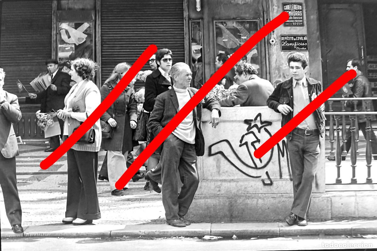 Fotograf&iacute;a antigua: Revoluci&oacute;n de los Claveles Portugal - NEGATIVO DE CELULOIDE - A Revolu&ccedil;&atilde;o dos Cravos