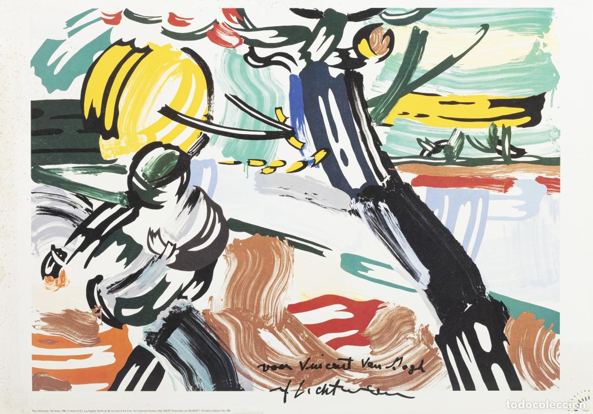 Photographie ancienne: Cartel homenaje de Roy Lichtenstein a V. Van Gogh