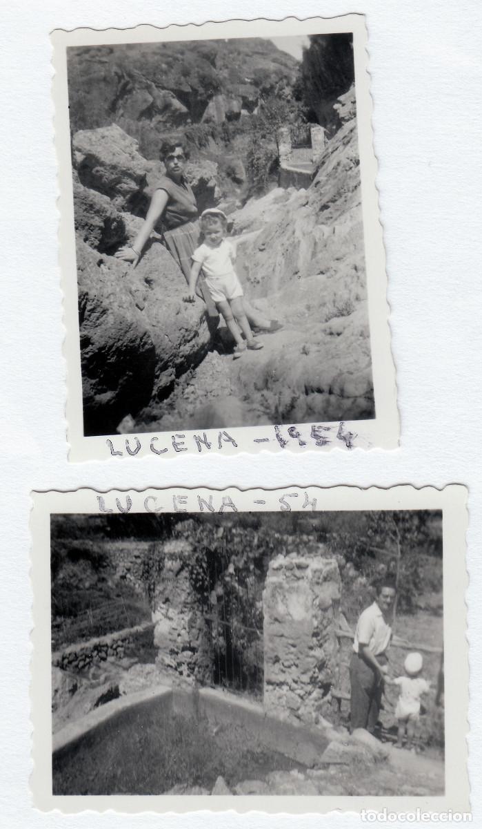 Fotograf&iacute;a antigua: 2 fotos tomadas en Lucena, C&oacute;rdoba. A&ntilde;os 50 pc