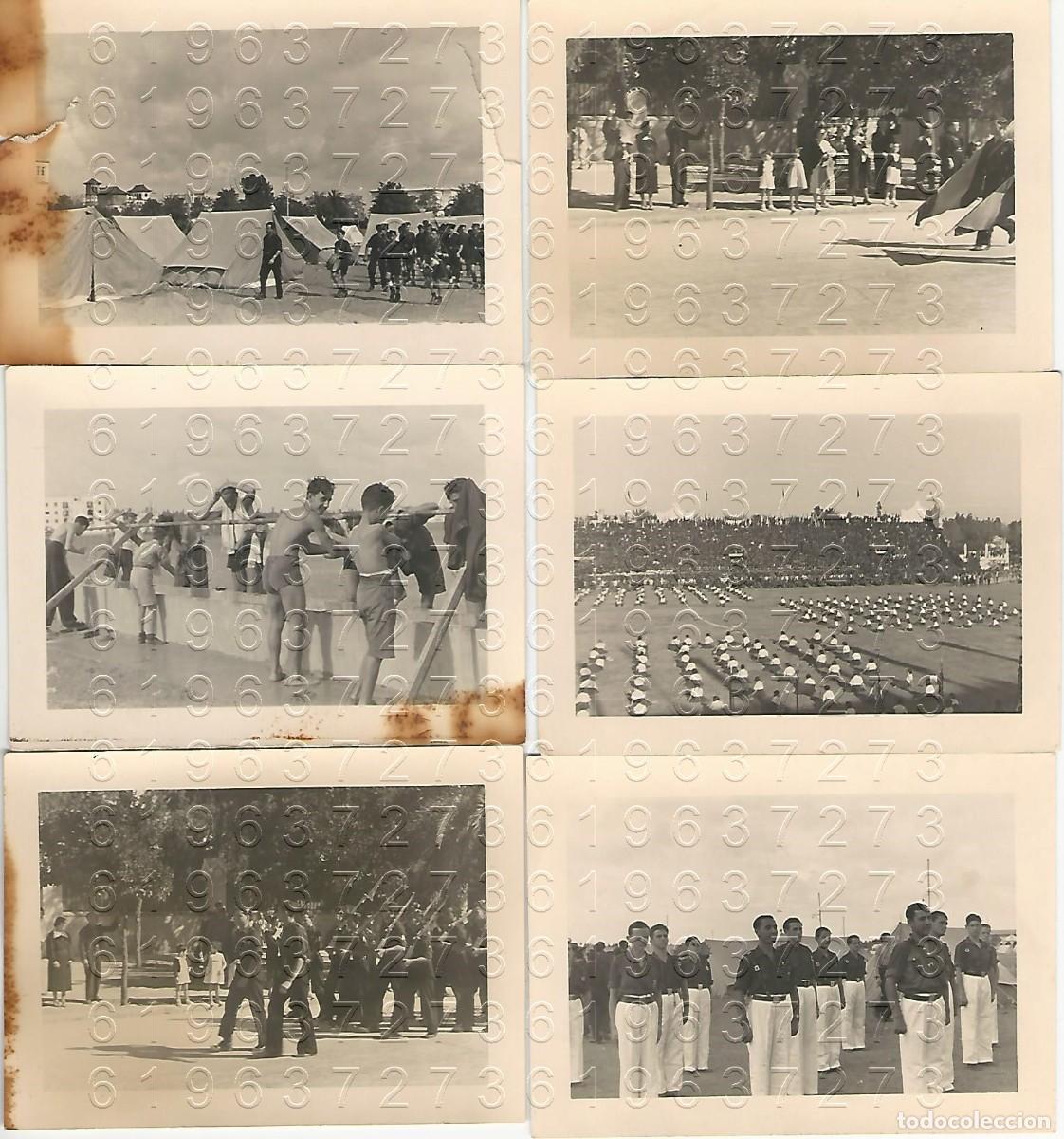 Alte Fotografie: SEVILLA FALANGE A&Ntilde;OS 40 LUCAS BERMUDO FERNANDEZ 6 FOTOGRAFIAS UNICAS F6