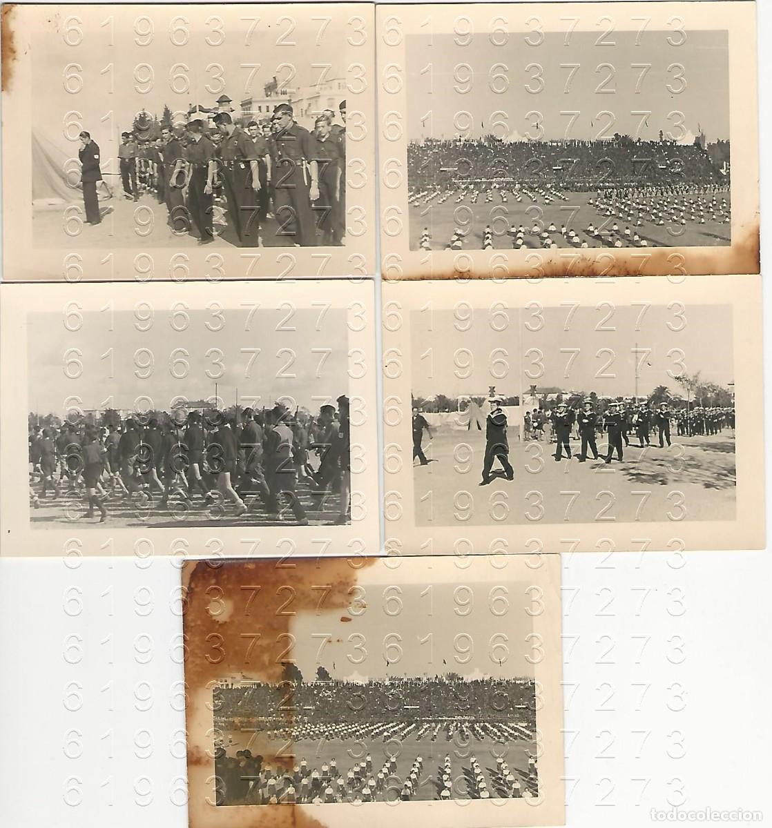 Alte Fotografie: SEVILLA FALANGE A&Ntilde;OS 40 LUCAS BERMUDO FERNANDEZ 5 FOTOGRAFIAS UNICAS F9