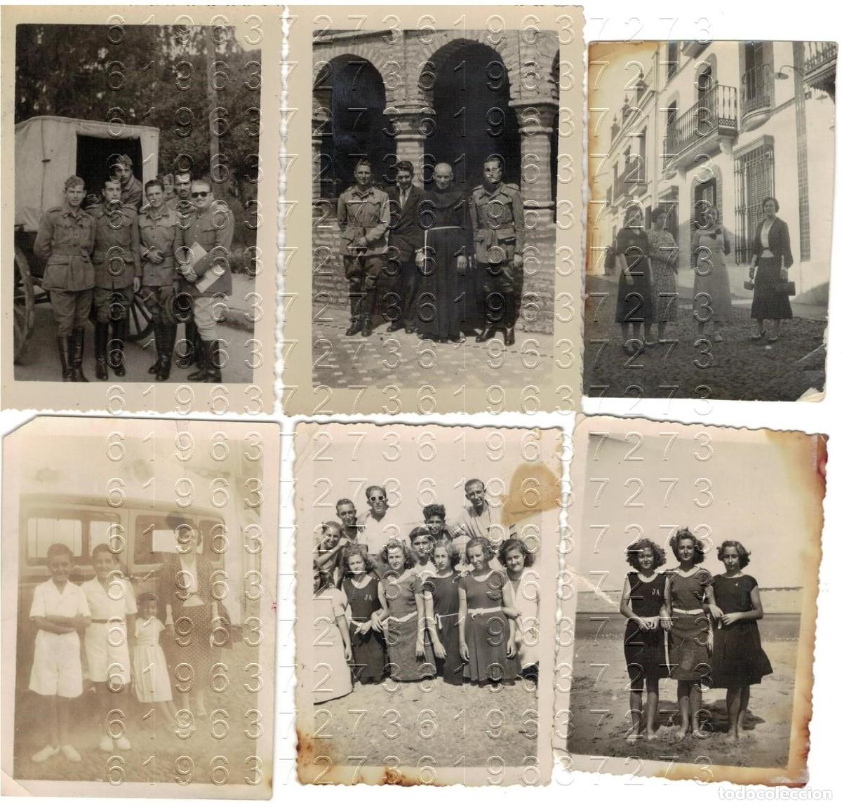 Fotograf&iacute;a antigua: SEVILLA A&Ntilde;OS 40 LUCAS BERMUDO FERNANDEZ 6 FOTOGRAFIAS UNICAS F9