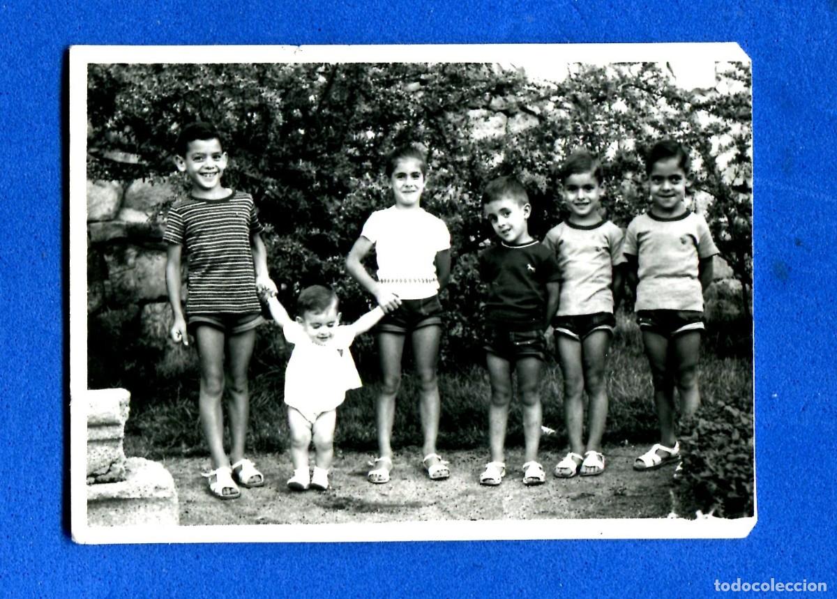 Photographie ancienne: FOTOGRAFIA GRUPO DE NI&Ntilde;OS FOTOGRAFO VEGAS AVILA