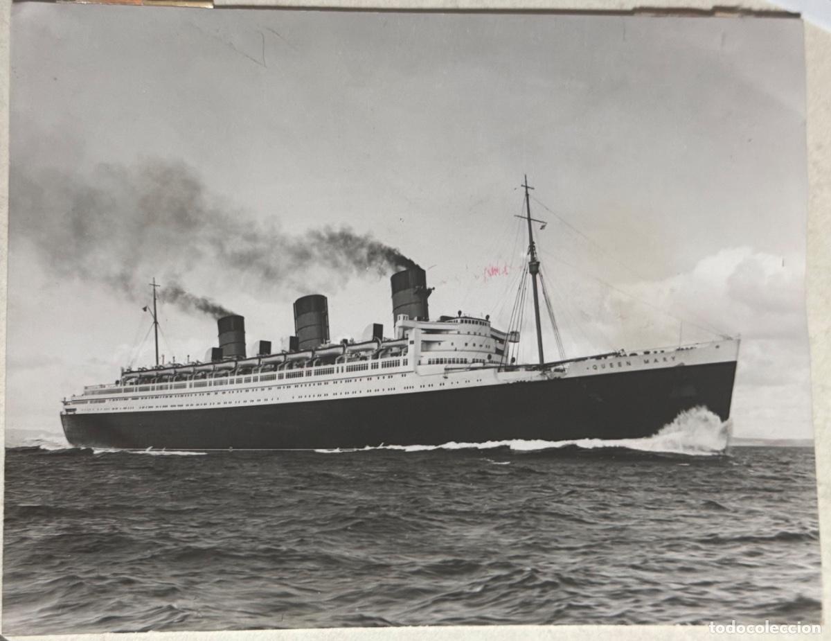 Fotograf&iacute;a antigua: FOTOGRAF&Iacute;A TRANSATL&Aacute;NTICO QUEEN MARY - FOT&Oacute;GRAFO STEWART BALE LTD. - LIVERPOOL - CIRCA 1947