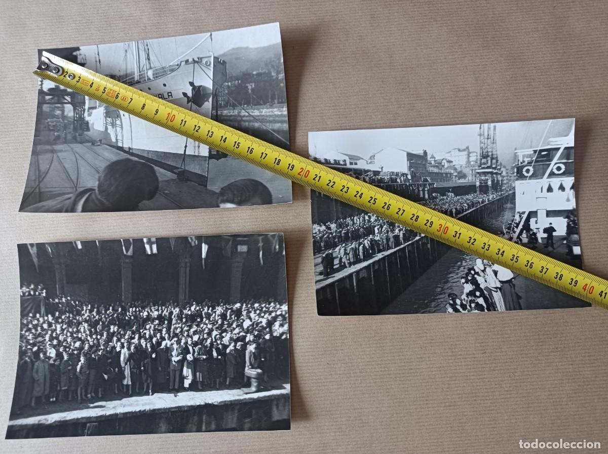Fotograf&iacute;a antigua: FOTOGRAF&Iacute;AS PUERTO DE BILBAO A&Ntilde;O 1950 - LOCALIZADAS Y FECHADAS AL DORSO